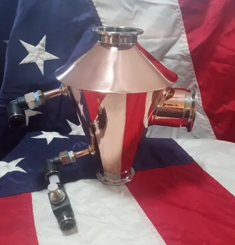 Signature diamond-shaped still head by Ozark Still Works