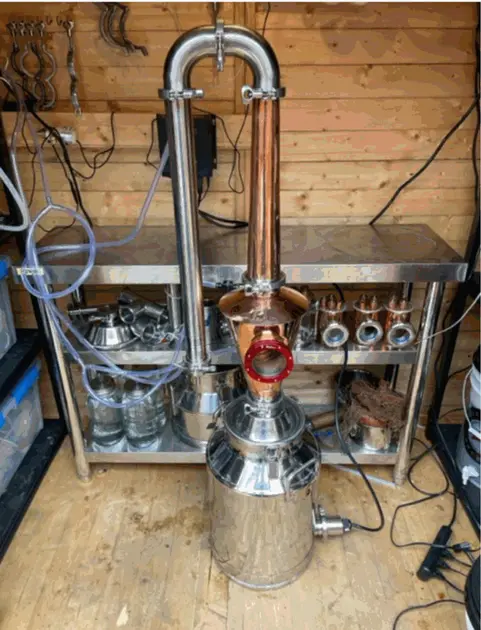 A copper component fitted in a customer installation